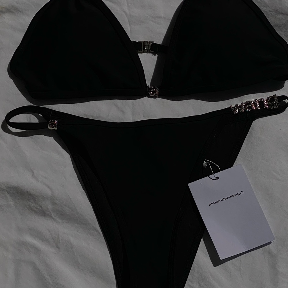 Alexander Wang Black Triangle Bikini Swimwear BRAND NEW and GORGEOUS